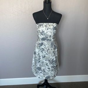 Old navy Black and white strapless floral dress